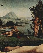 Piero di Cosimo Venus, Mars und Amor oil on canvas